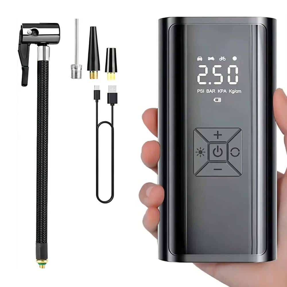 bomba de aire con cargador de coche