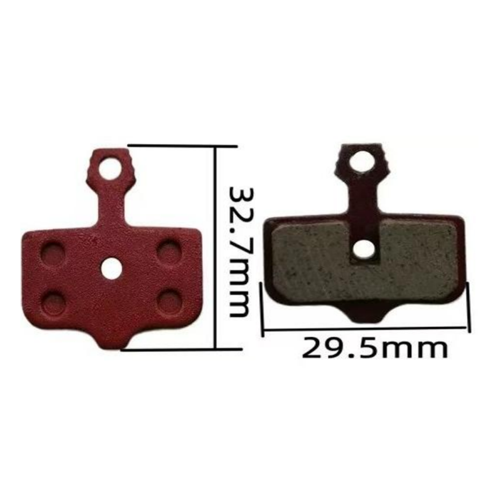 con resorte y agujero, color rojo, en bolsa individual