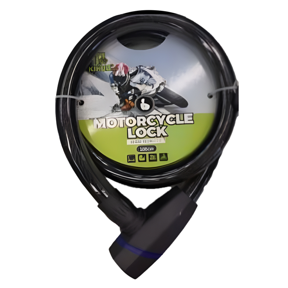 linga con candado reforzado 2 llaves 22mm x 120mm