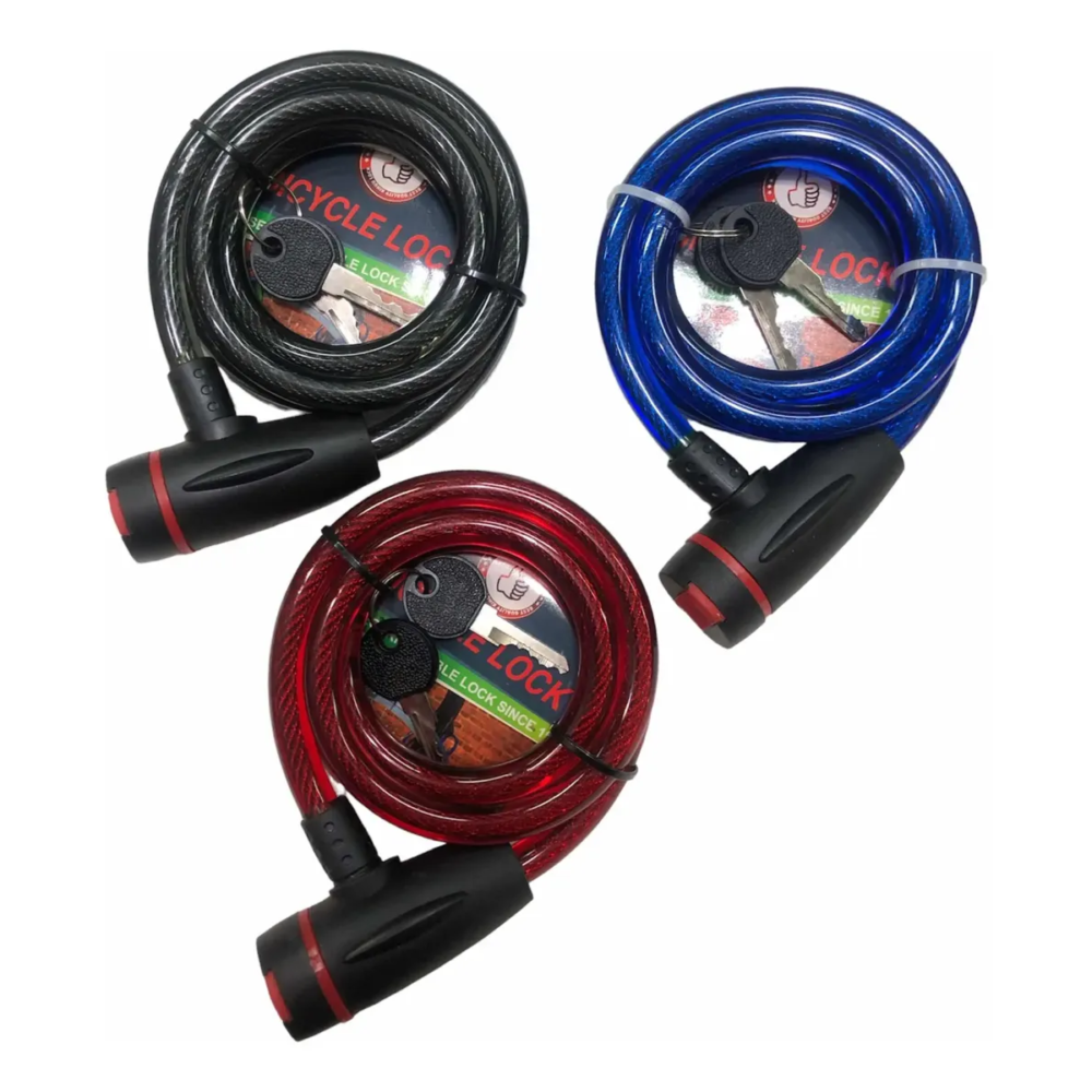 linga con candado y tapa 12mm x 120cm, 2 llaves