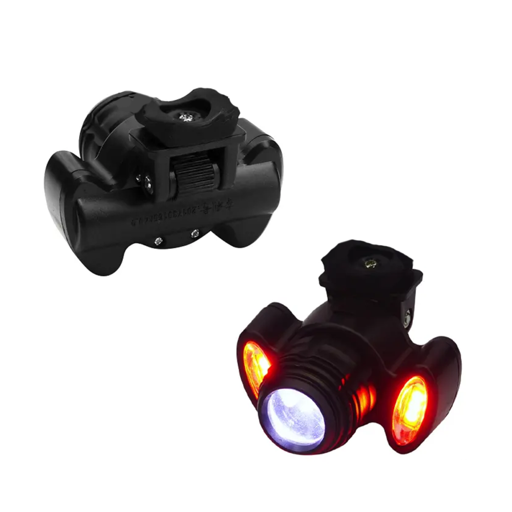 luz multiuso enfocable con vincha, recargable con usb y aros de goma 1500ma