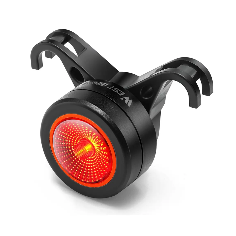 luz trasera (roja) inteligente. se enciende cuando frena. a pila.