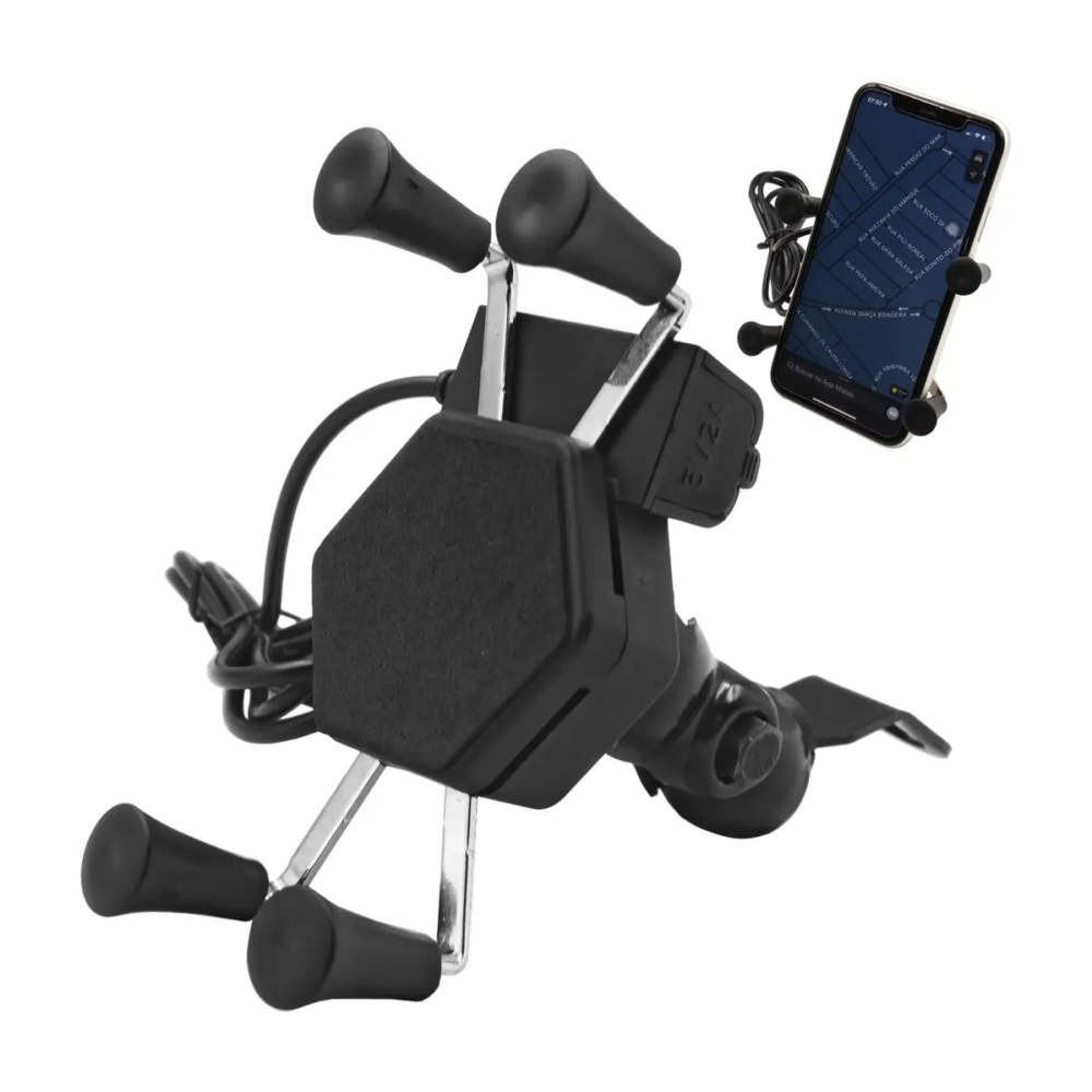 soporte de celular para moto con usb